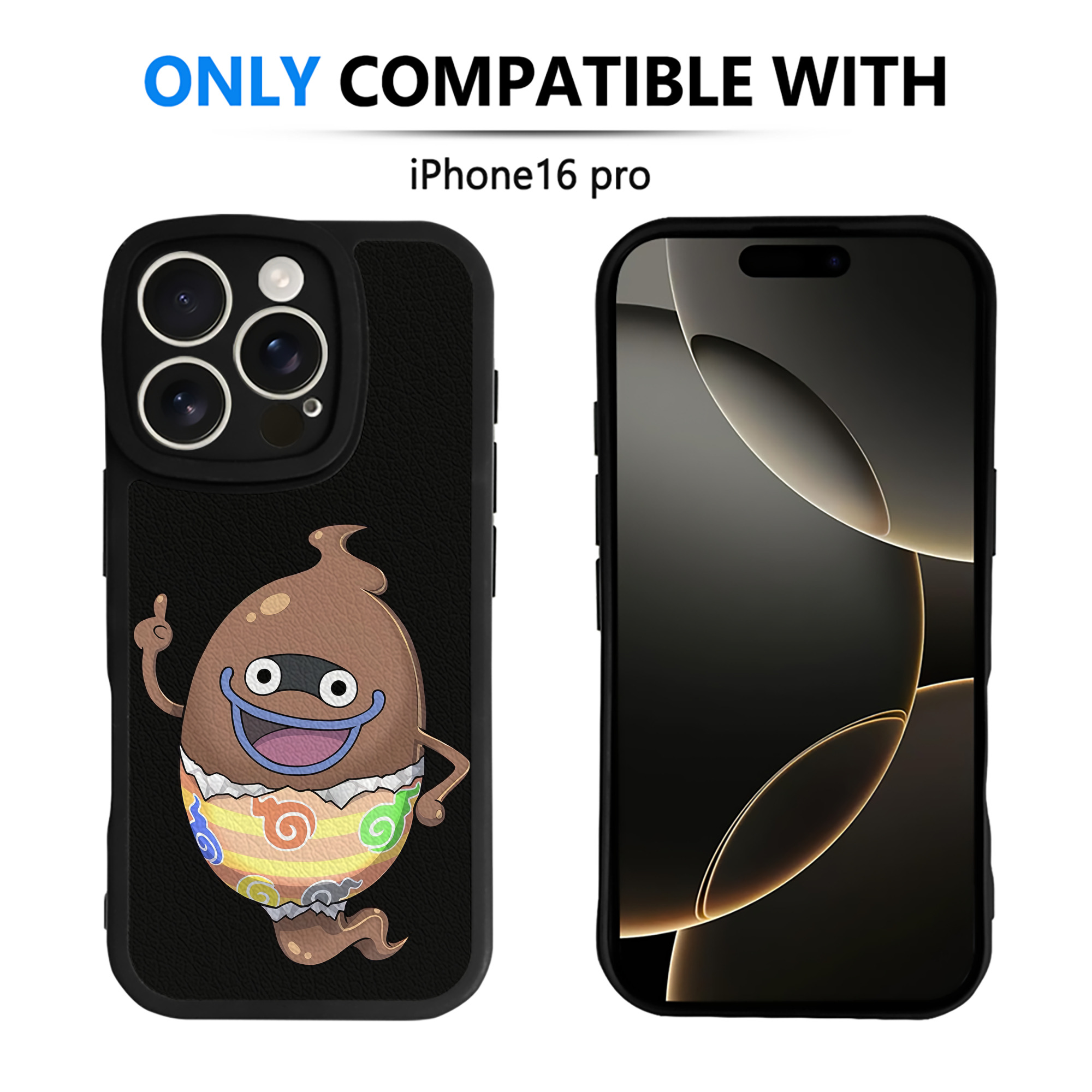 （画像用） 妖怪ウォッチ Yo-kai Watch 【iPhone 16シリーズ対応】シリコンスマホケース（レザー調） 材質：シリコン